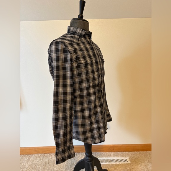 Banana Republic Black and White Gingham Casual Shirt - Picture 3 of 4
